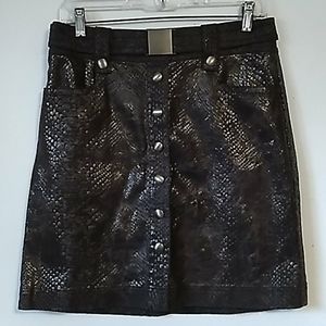 Worth shimmery brown snake skin skirt 2